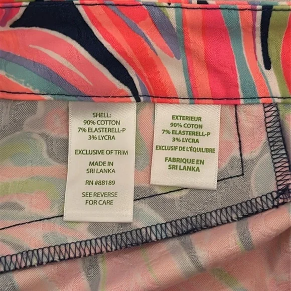 Lilly Pulitzer Kelly Ankle Pants in Resort Navy Banana Flambe Women’s Sz 8 - Picture 9 of 12